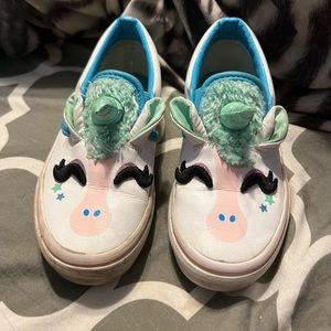 Unicorn girl vans size 13